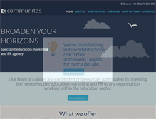Tablet Screenshot of communitas-pr.co.uk
